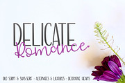 Delicate Romance Font Duo