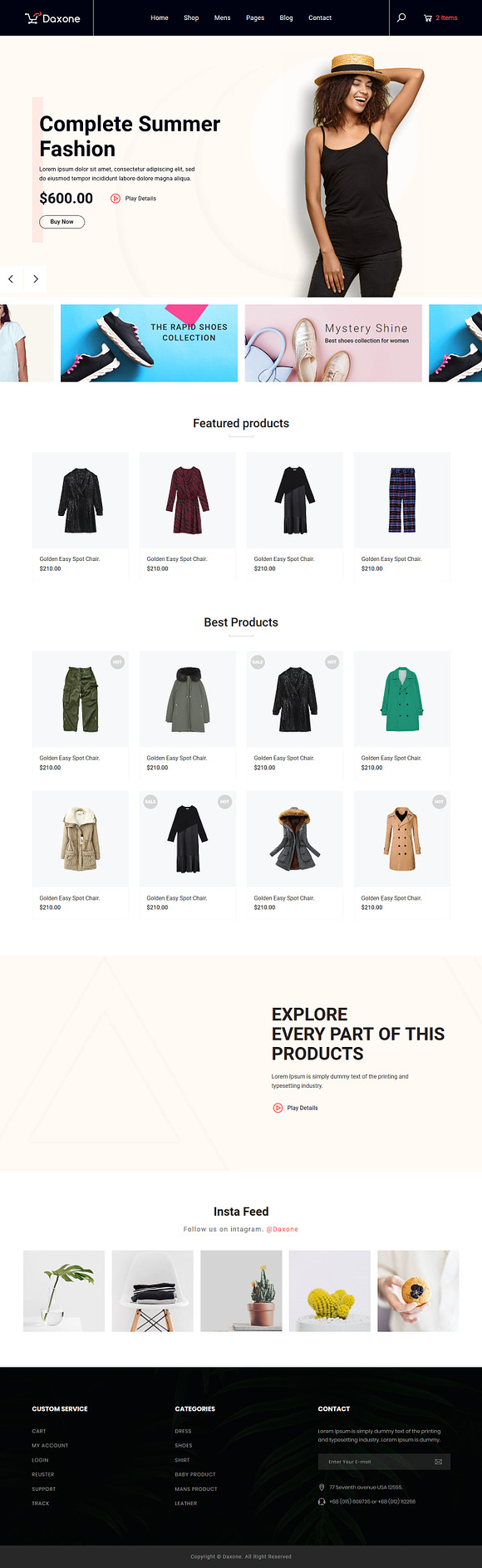 eCommerce HTML Template - Daxone in HTML/CSS Themes - product preview 2