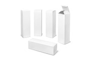 Tall white box. Cardboard cosmetic