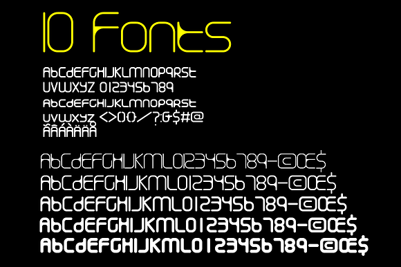 Cogumelo 10 fonts in Display Fonts - product preview 1
