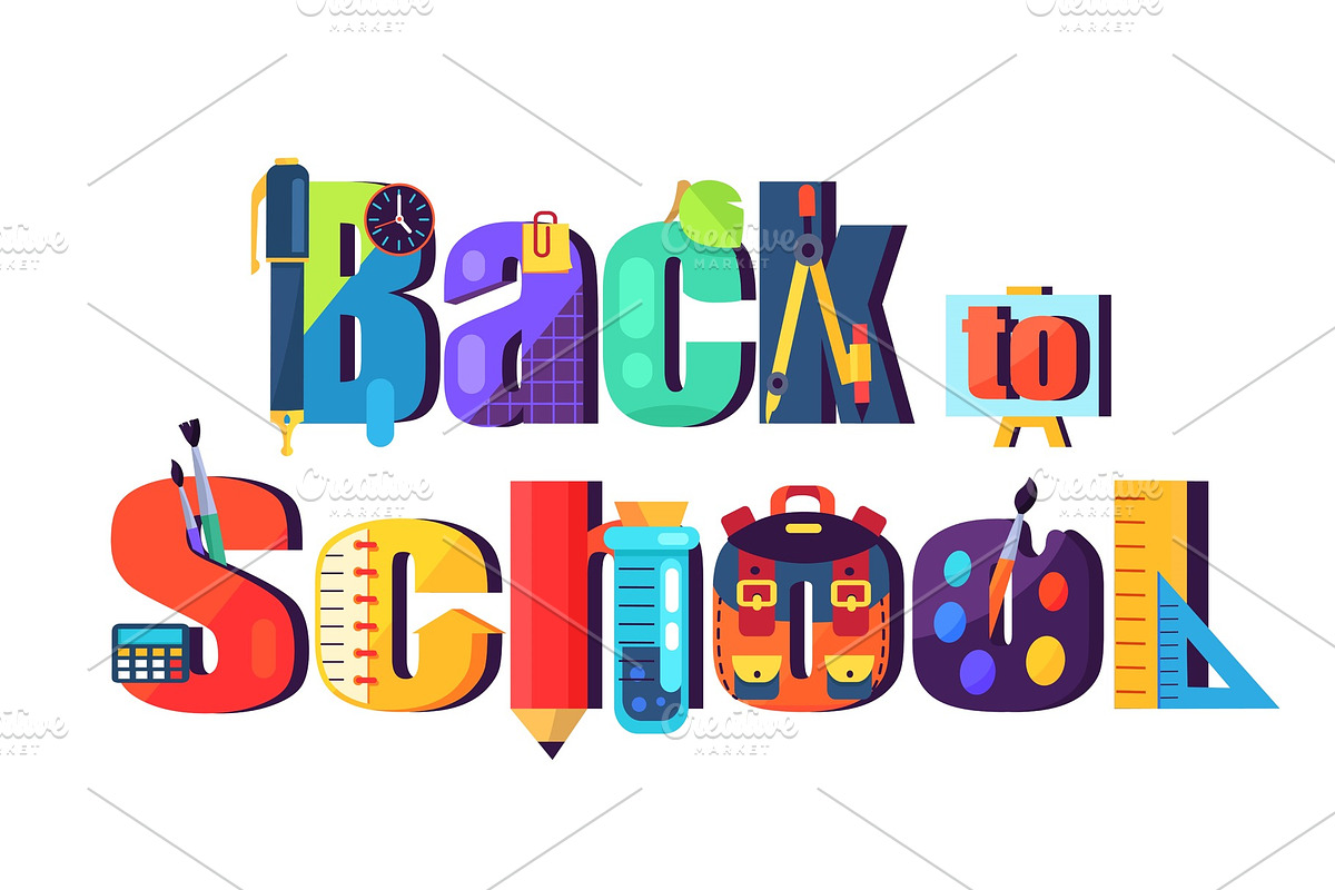 Back to School Poster Isolated on in Objects - product preview 8