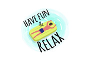 Have Fun and Relax Poster, Man