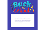 Back to School Poster with Place for