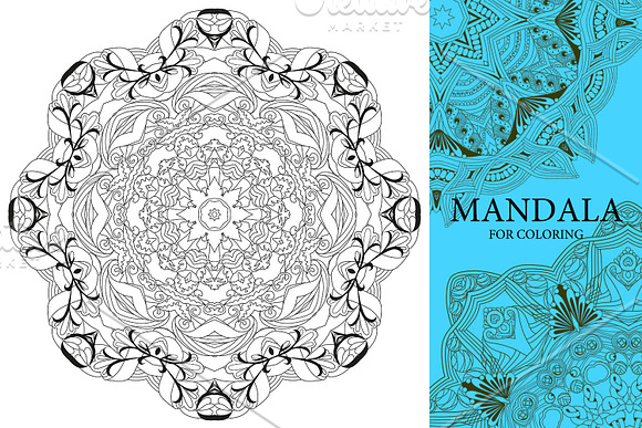 Mandalas for coloring12 in Objects - product preview 5