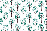 Seamless trees pattern