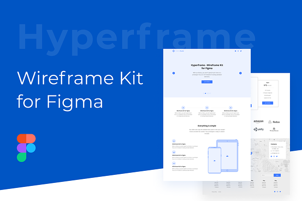 Hyperframe - Wireframe Kit for Figma