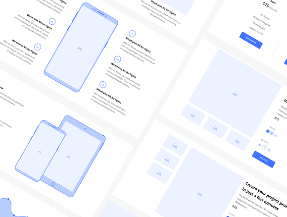 Hyperframe - Wireframe Kit for Figma in Wireframe Kits - product preview 1
