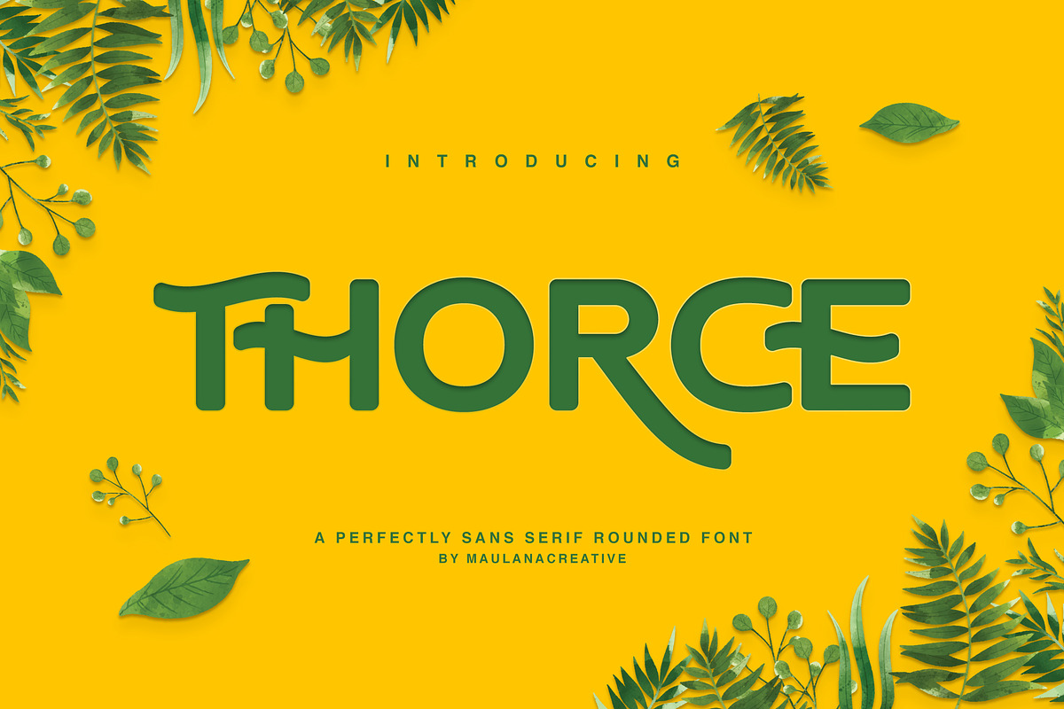 Thorce Rounded Sans Font in Sans-Serif Fonts - product preview 8