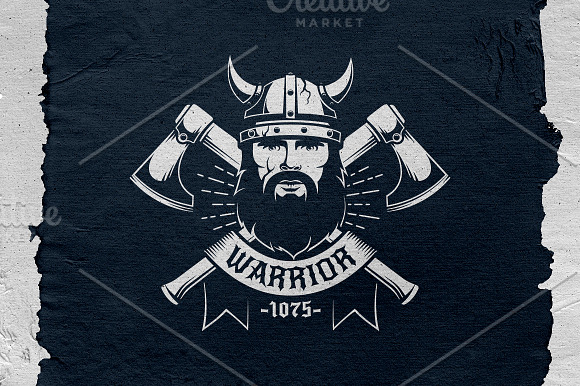 Viking Warrior Logo Template in Logo Templates - product preview 1