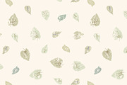 Grungy leaves seamless pattern
