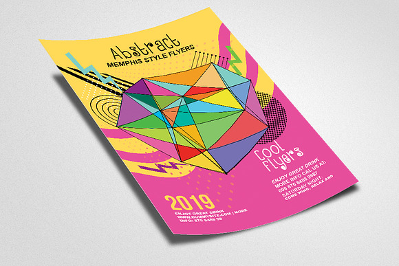 Abstract Electro Flyer Template in Flyer Templates - product preview 1