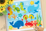 Under the Sea Clipart + SVG