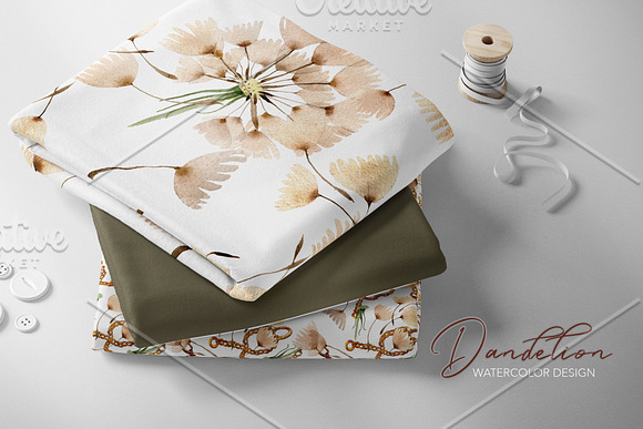 Summer dandelion collection in Illustrations - product preview 3