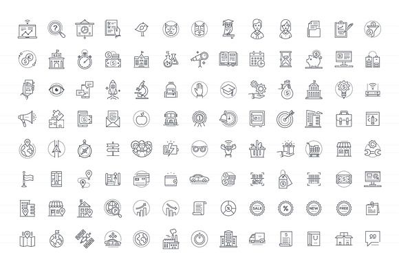 Pixel Perfect Icons Collection (BW) in Server Icons - product preview 6