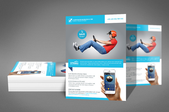 Corporate Business Flyer Template in Flyer Templates - product preview 1