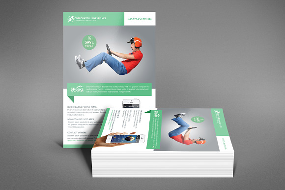 Corporate Business Flyer Template in Flyer Templates - product preview 2