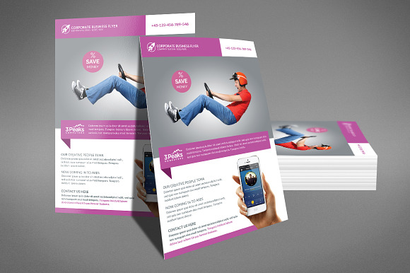 Corporate Business Flyer Template in Flyer Templates - product preview 3