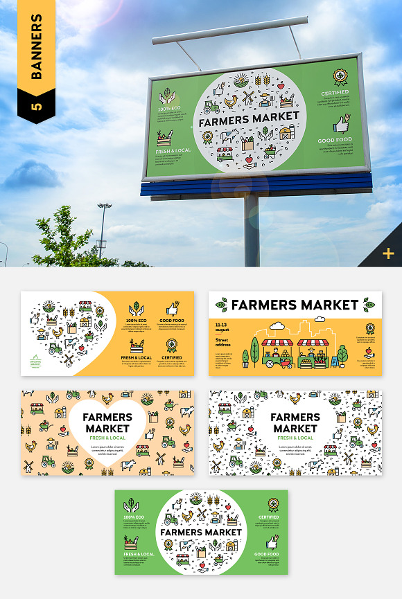 Farmers Market Food Pack in Skull Icons - product preview 6