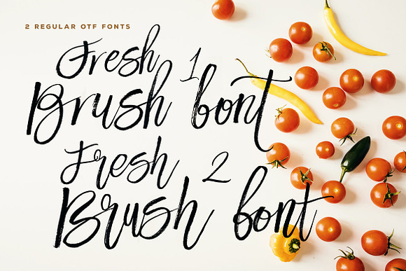 Fresh Brush & SVG Font in Script Fonts - product preview 1