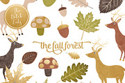 Fall Forest Clipart Set