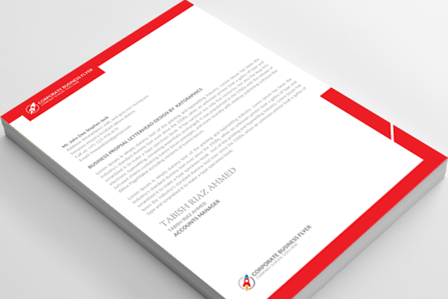Letterhead in Flyer Templates - product preview 8