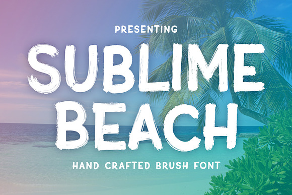 Sublime Beach Brush Font in Scary Fonts - product preview 8