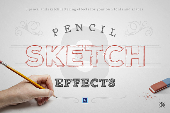 Pencil Sketch Effects in Photoshop Layer Styles - product preview 3