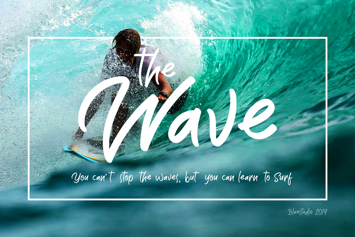 The Wave // Display Font in Display Fonts - product preview 8