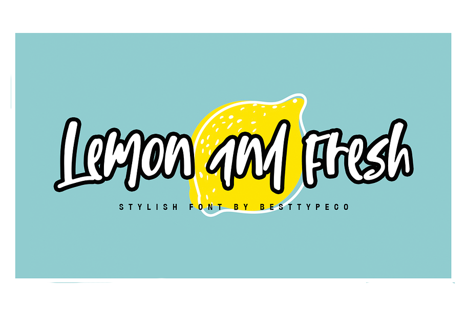 Lemon and Fresh in Script Fonts - product preview 8