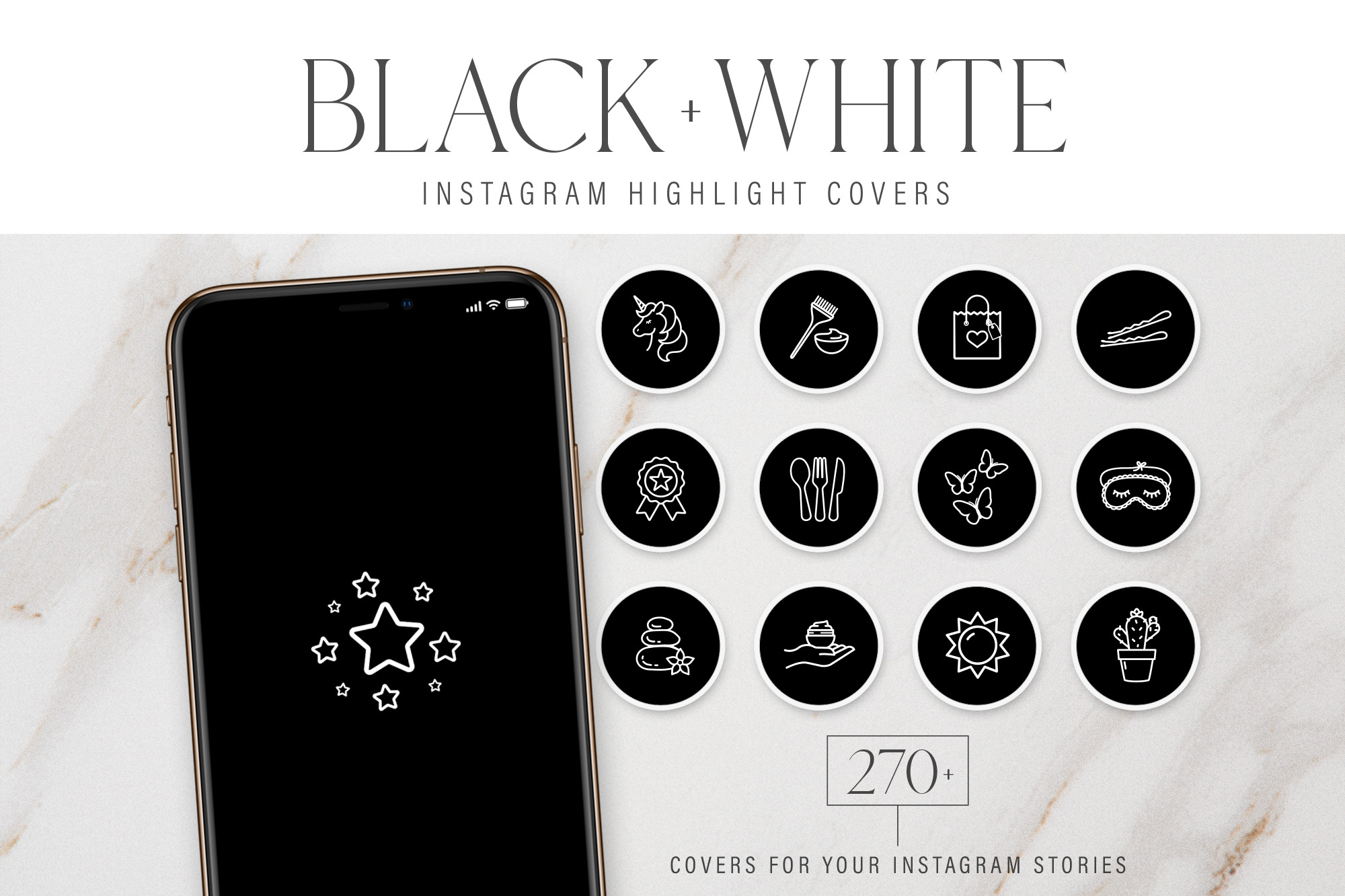 Black Instagram Highlight Covers | Creative Instagram ...
