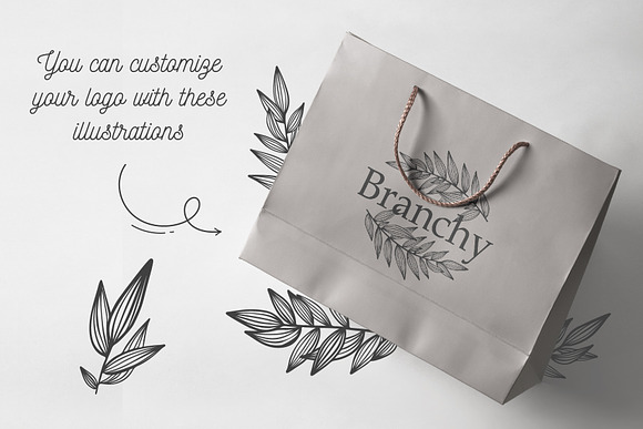52 hand drawn branches in Objects - product preview 1