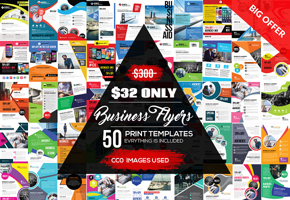 50 New Business Flyer Bundle Vol.2 in Flyer Templates - product preview 2