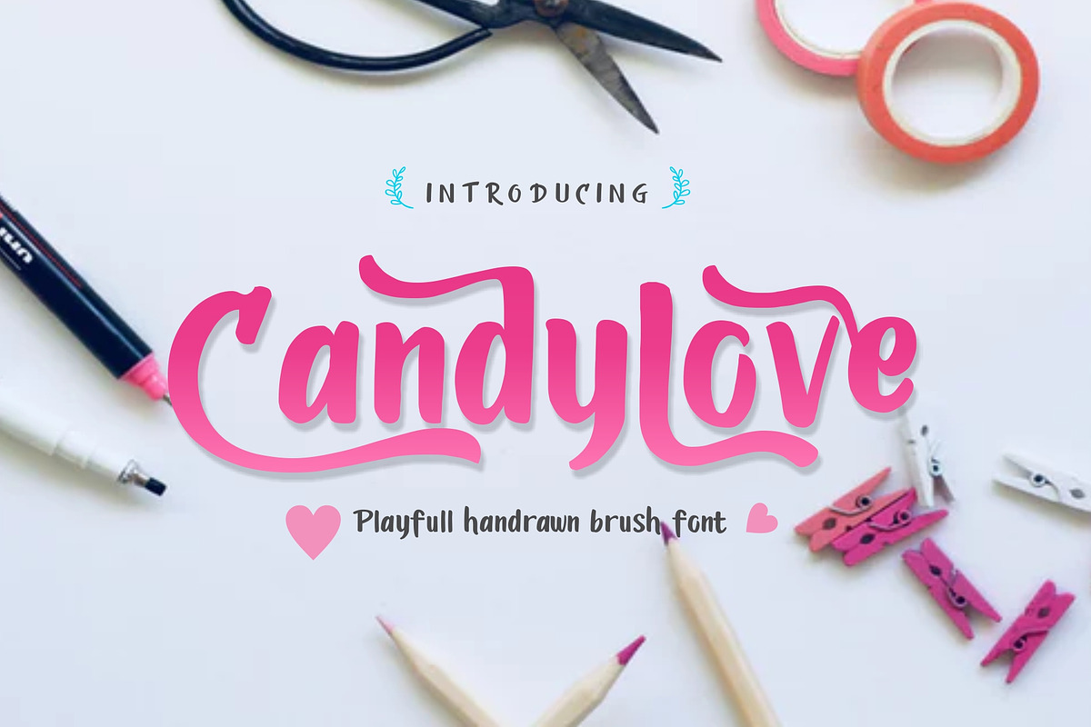 Candylove Playfull brushwritten font in Display Fonts - product preview 8