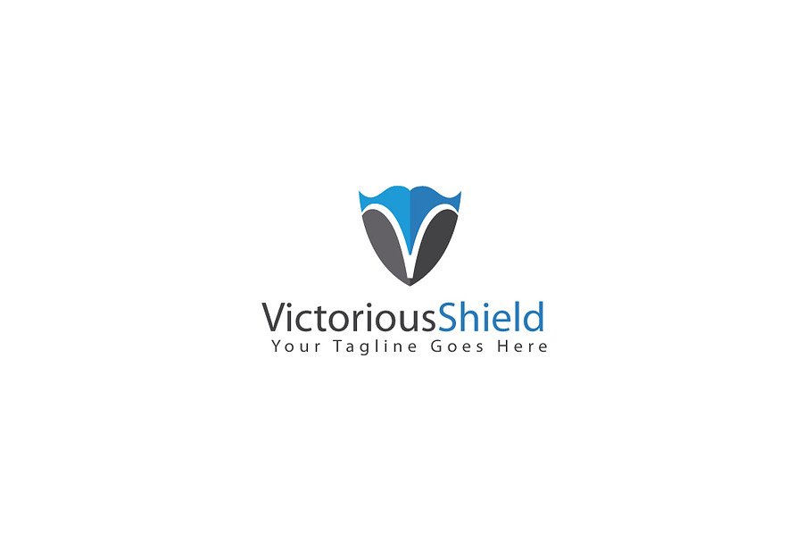 Victorious Shield Logo Template