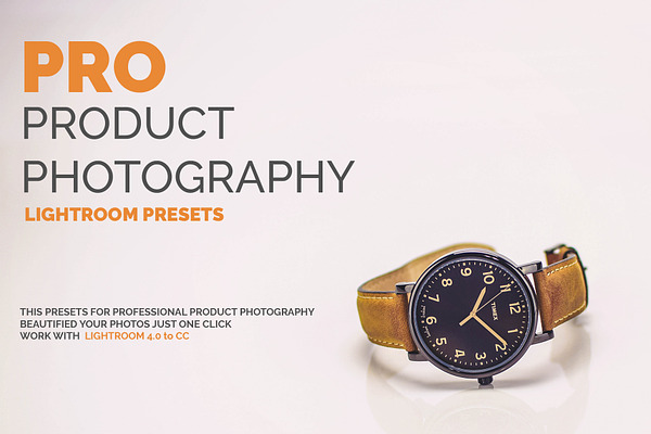 PRO Product Photography LR Presets