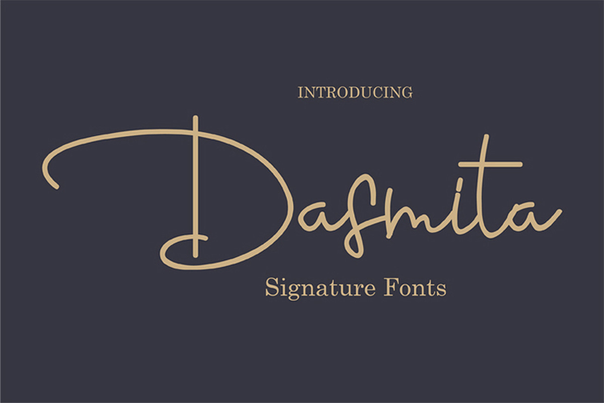 Dasmita in Script Fonts - product preview 8