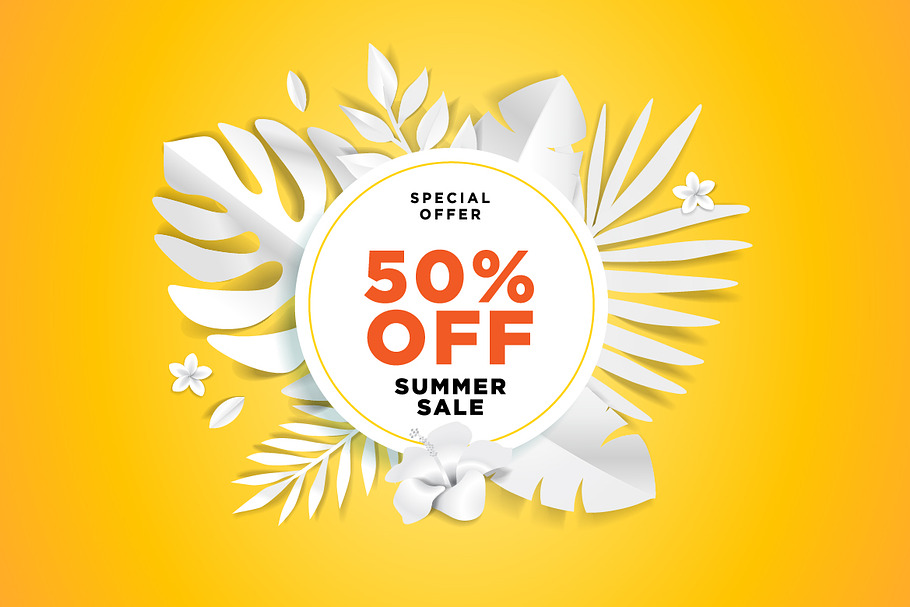 Summer sale sign in Web Elements - product preview 8