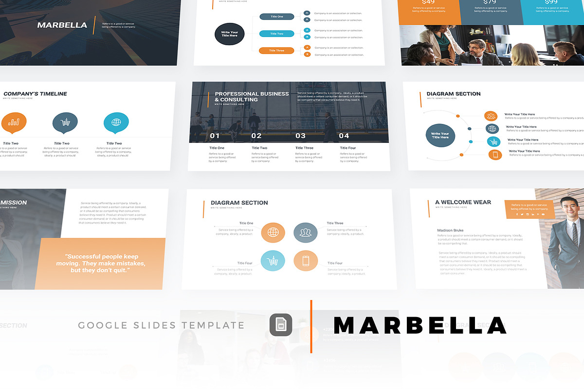 Marbella Google Slides in Google Slides Templates - product preview 8