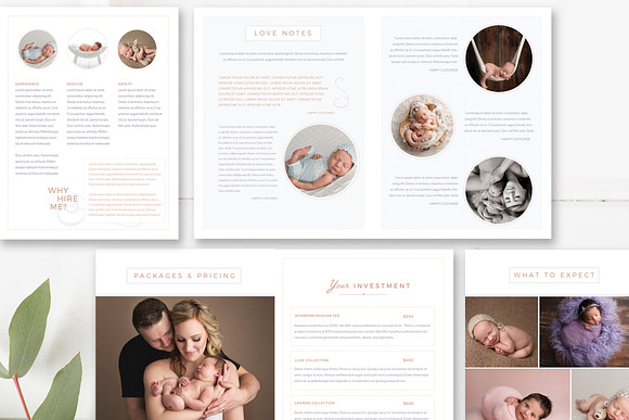 Newborn Photography Magazine 18-Page in Magazine Templates - product preview 5