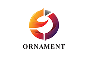 Letter O Ornament Logo Template