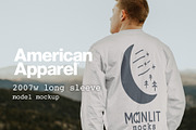 American Apparel Long Sleeve Mockup