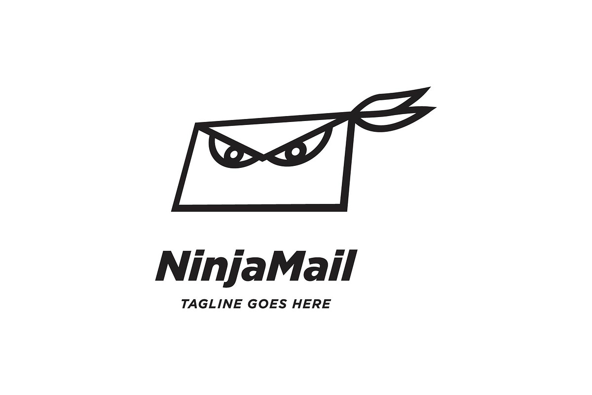 ninja mail logo in Logo Templates - product preview 8