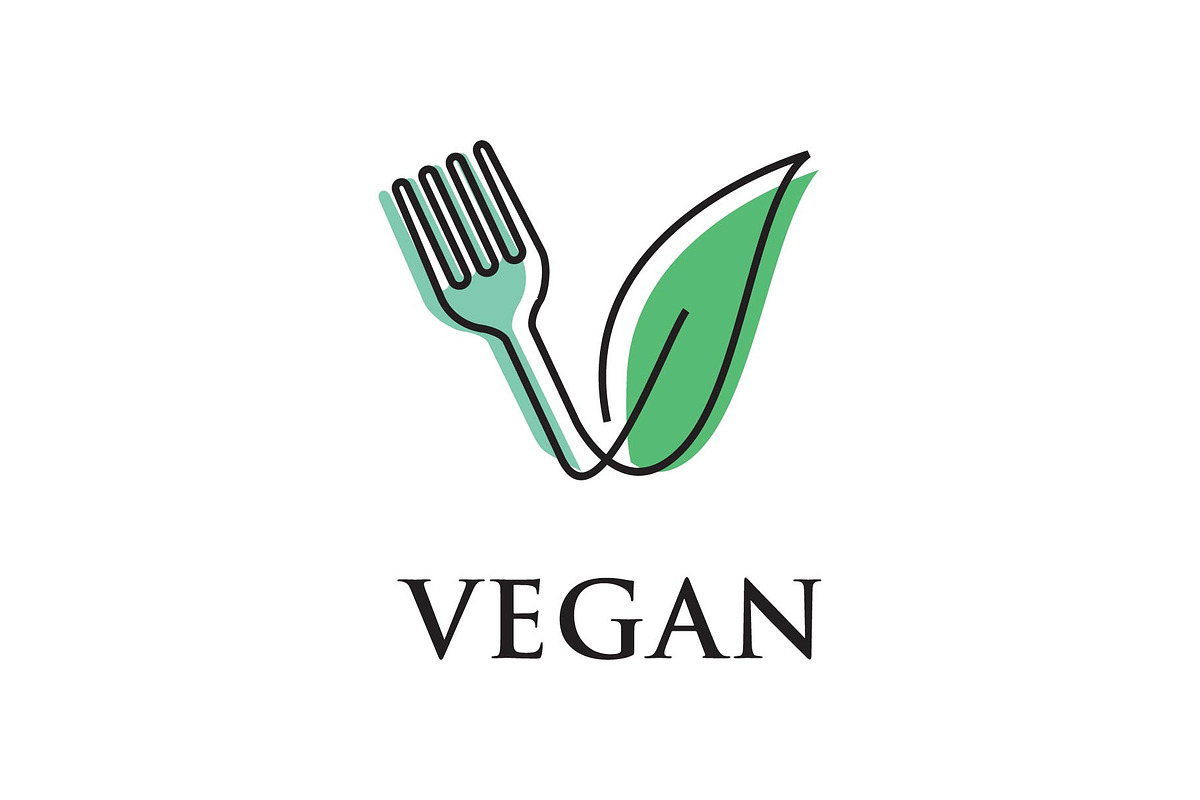 Vegan Food Logo in Logo Templates - product preview 8