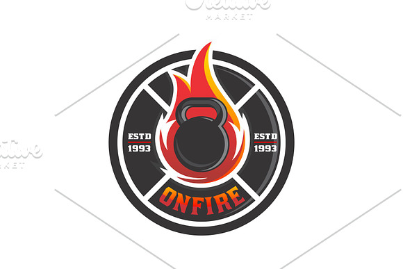 ONFIRE Gym in Logo Templates - product preview 1