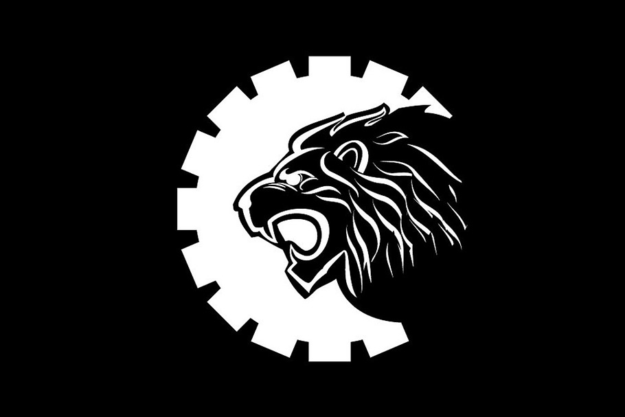 lion gear – Logo Template in Logo Templates - product preview 8