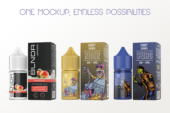eLiquid Bottle Mockup v. 30ml-C Plus in Product Mockups - product preview 8
