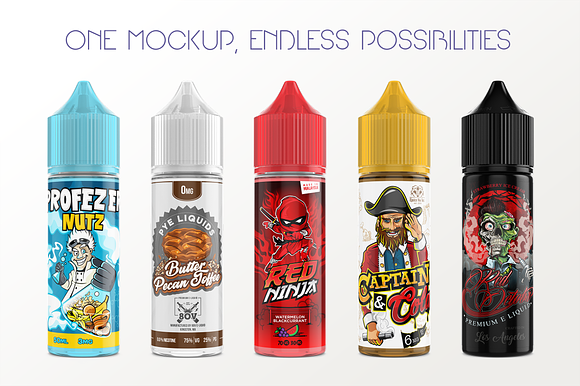 eLiquid Bottle Mockup v. 50ml-A Plus in Product Mockups - product preview 8