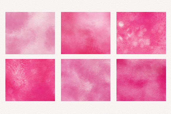 Pink Watercolor Backgrounds in Textures - product preview 1