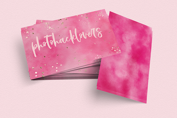 Pink Watercolor Backgrounds in Textures - product preview 2