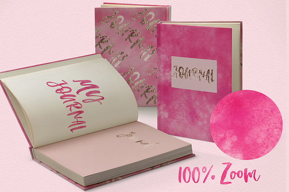 Pink Watercolor Backgrounds in Textures - product preview 3